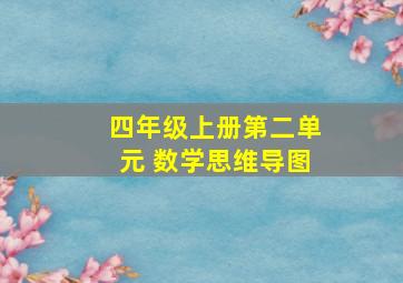 四年级上册第二单元 数学思维导图